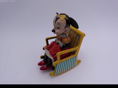 Disney Marx Line Mar mechanisches Minnie Mouse Strick Blechspielzeug zum Aufziehen - Bild 3 von 8