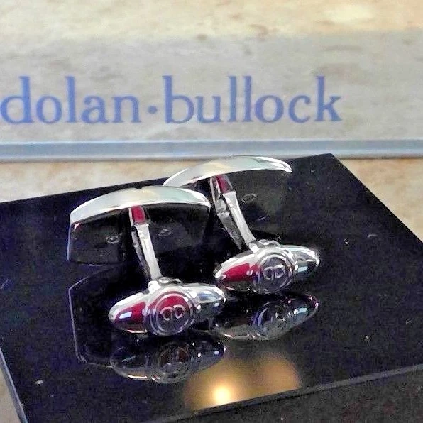 Gemelos DOLAN BULLOCK BARREL plata de ley y oro de 14kt $280 DCL016600   Foto 3 de 3