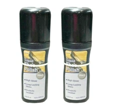 Lot of 2 Allary #903-14 Liquid Shoe Polish, Black, 2.53 fl. oz.