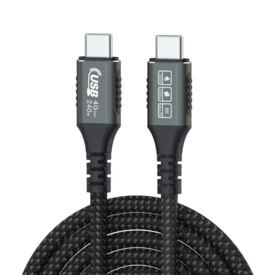 USB4.0 Type-C USB-C Cable 40Gbps 8K Thunderbolt 4/3 Fast Charging 240W 5A For...