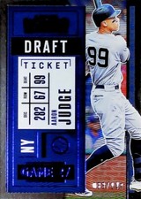 2020 Panini Contenders Draft Ticket Blue /149 #54 AARON JUDGE NEW YORK YANKEES