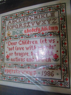 True Charity Counted Cross Stitch Kit #24-13 (1989, Janlynn)  FREE SHIPPING