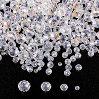 740 Facettierte Glasperlen: Glitzernde Deko-Perlen Zum AuffäDeln