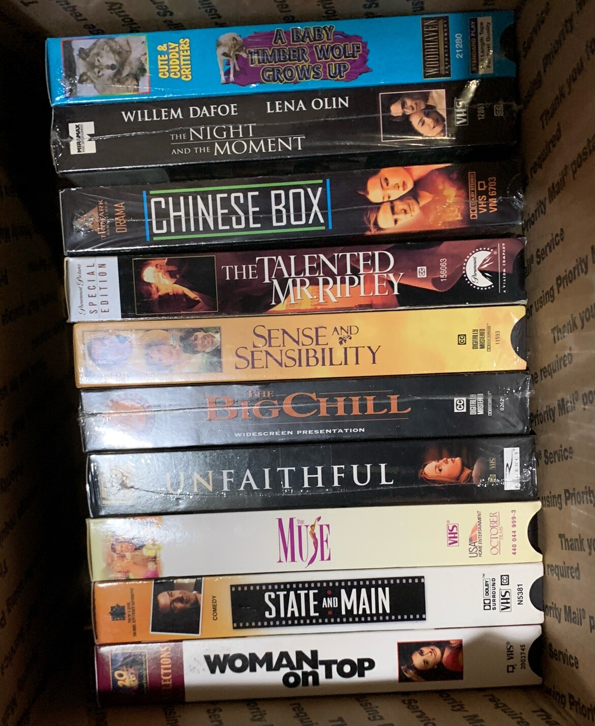 ❤️Lot Of 10 Vintage VHS Tapes Titles Are As Picture Shows Good Condition #A12A
