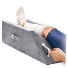  Memory Foam Leg Support and Elevation Pillow w/Dual Handles for single leg