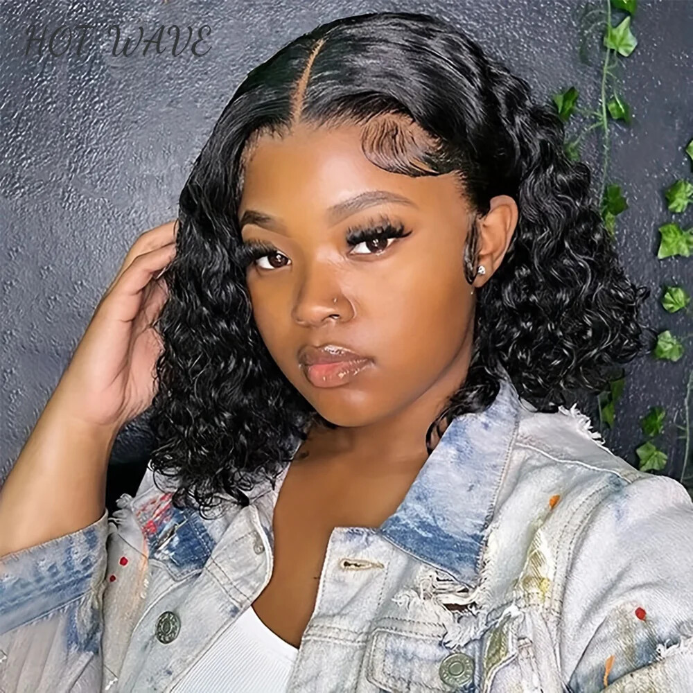 Curly Glueless Wear And Go Pre Cut 4x4 Lace Closure Human Hair Wig