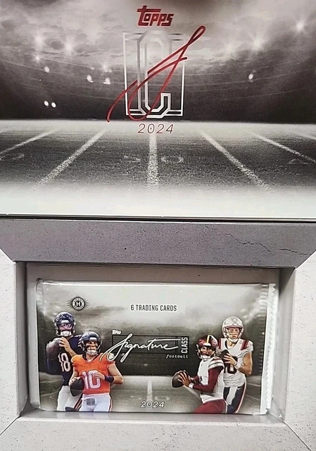 2024 Topps Signature Class Football Hobby Pack - GUARANTEED AUTO - 6 CARDS 
