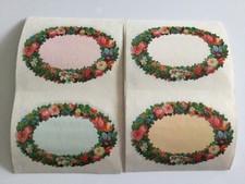 10 GIFTED STICKERS LABELS/TAGS John Grossman  s THE GIFTED LINE VTG 1986 FLORAL