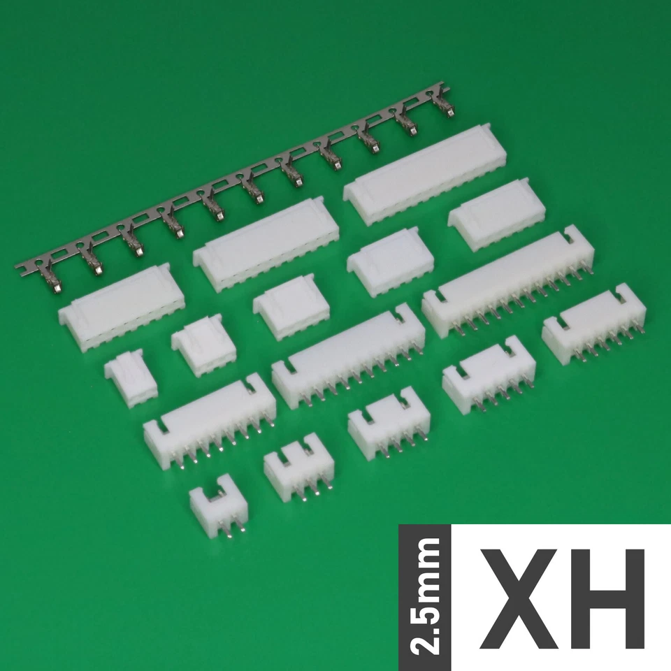 XH 2.5mm Plug + Socket + Crimps 2-20p Crimp Connector B2W (JST XH Style)