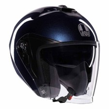 CASCO HELMET MOTO JET AGV IRIDES FROFONDO BLU TG M