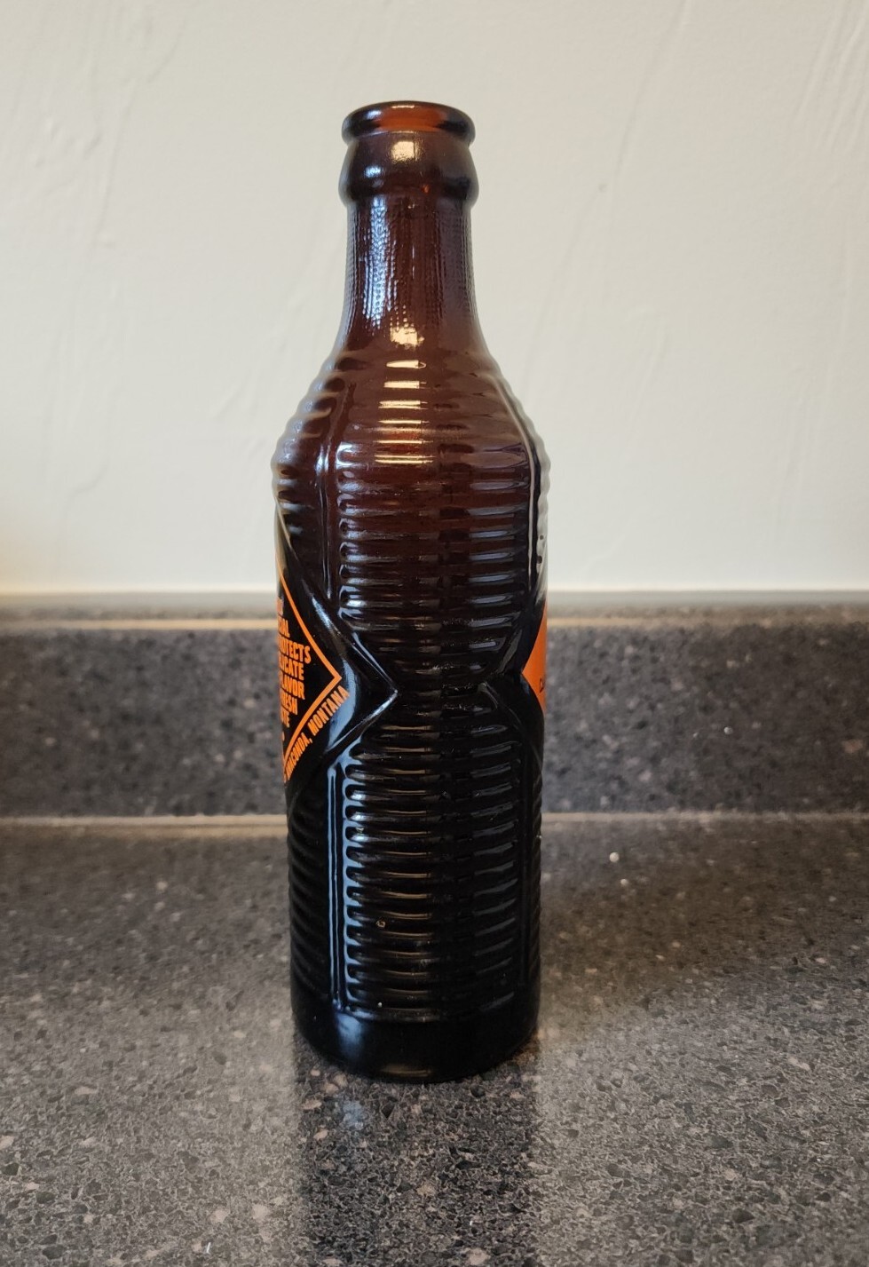 1940s Orange Crush Soda Pop Bottle 7oz Anaconda Montana Brewing Co