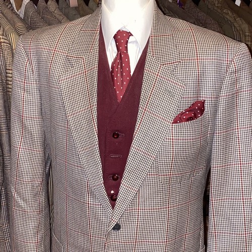 Vintage Mens Tweed Check Suit Jacket 