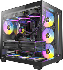 C5 ARGB Mid-Tower ATX Case with 7 RGB Fans  Tempered Glass Panels