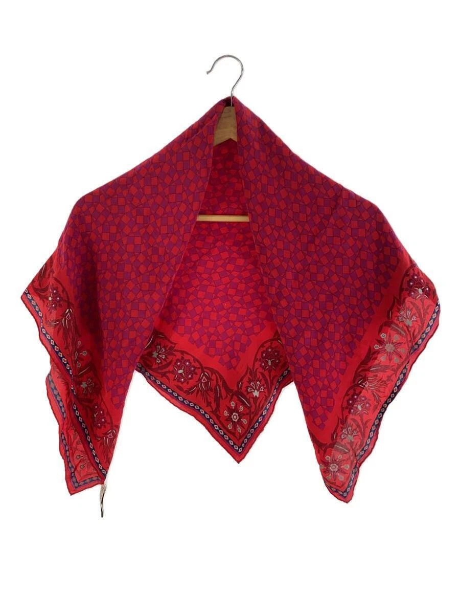 Foulard Christian Dior / Soie / ROUGE / Motif total / Femme