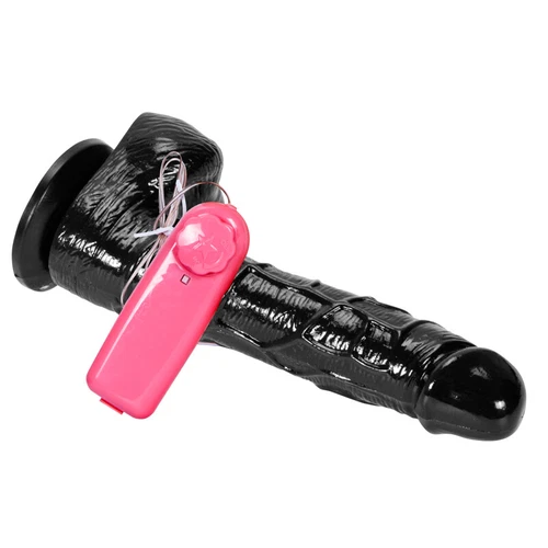 Rotating-Vibrating-Dildo-Penis-Vibrator-Suction-Cup-G-Spot-6.7inch Black - Picture 4 of 8