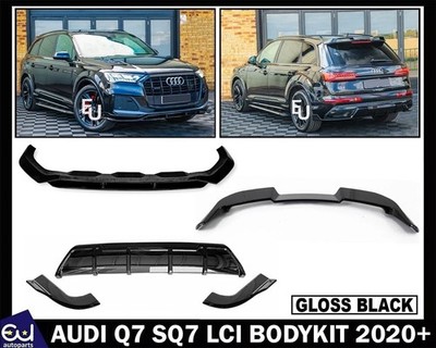 FOR AUDI Q7 SQ7 LCI FRONT SPLITTER REAR DIFFUSER SPOILER BODYKIT BODY ...
