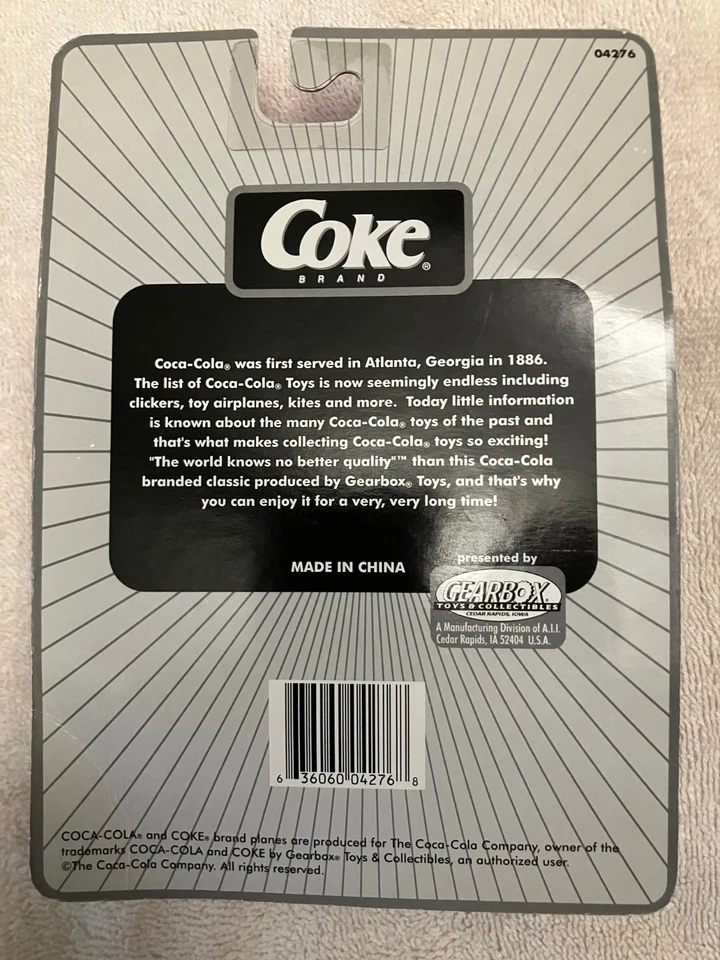 (2) New Coca Cola Replica Bi-Planes Die-cast 1932 Stearman 1Red in box +1Yellow - Image 2 of 4