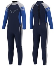 New GoldFin Blue Full Body Wetsuit Size 8 Neoprene Kids