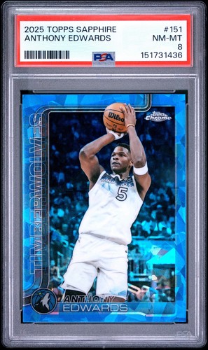 2025 Topps Sapphire Anthony Edwards #151 PSA 9