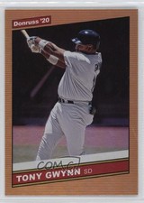 2020 Panini Donruss Retro 1986 Holo Orange Tony Gwynn (Base) #218 HOF 0q3