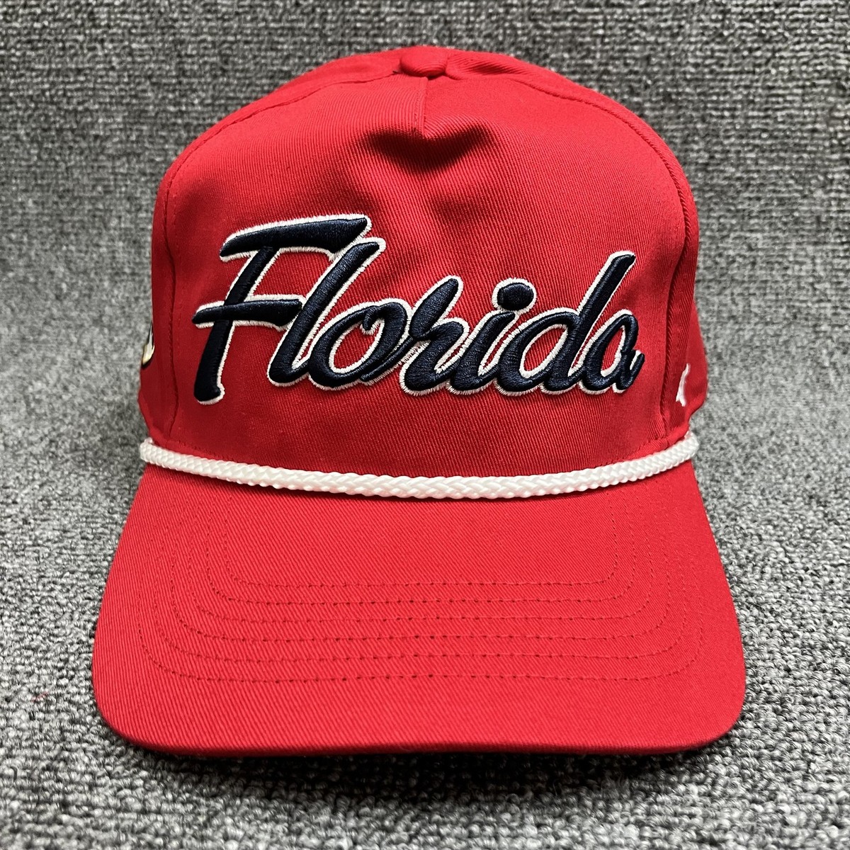 New '47 Florida Panthers Hitch Rope Snapback Hat Red Script NHL Cap
