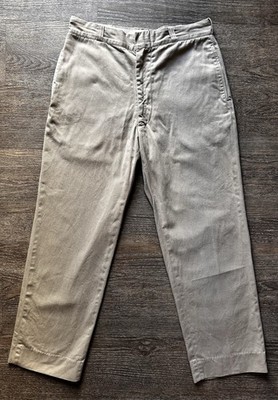 Vintage 1960s US Army Military Officer Khaki Chinos Pants Mccoy MFG Co Trouser