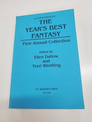 The Year's Best Fantasy edited by Ellen Datlow (1987, St Martins Press) Proof
