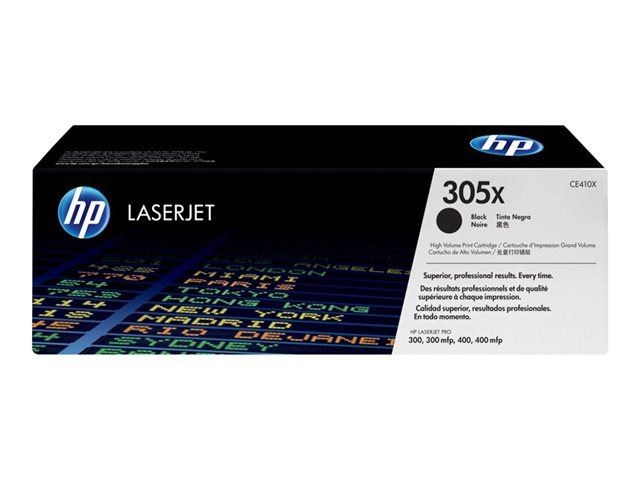 Toner HP 305X noir résout les problèmes de textes pâles sur imprimante LaserJet