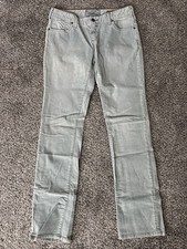 Women's Anthropologie Pilcro And The Letterpress Gray Green Corduroy Pants No 29