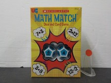 G1119 Scholastic Math Match Educational Dice and Card Game Ages 5-12