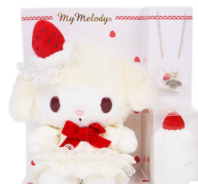 Sanrio My Melody Plush Necklace Set Shortcake Series Rare Christmas Gift Japan