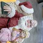 Enesco Kim Anderson Musical Santa w/ Girl Figurine Resin Painted Large 12in — photo 2