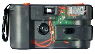 to Be Continued (TBC) Reusable 35mm Film Camera   Transparent Design, 28mm Wi...