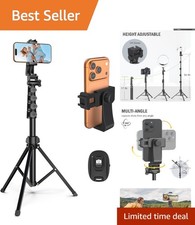 Adjustable 64 Tripod for Photos Video Wireless Remote Stability Included