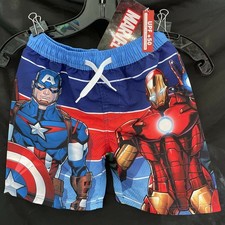 Marvel Avengers Youth Swim Trunks Size 4 UPF 50