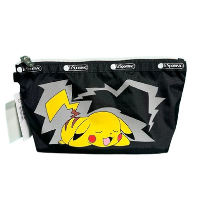 LeSportsac Pokemon Pikachu Large Cosme Pouch Travel Clutch Tasche Neu mit...