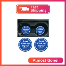 Sylvil 2 PCS Bling Car Cup Coaster, 2.75 Inch Anti-Slip Cup Holder Insert Coaste