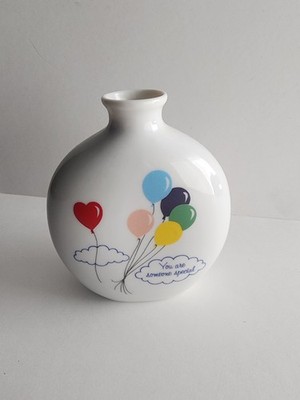 Papel Balloon Vase You Are Someone Special Hand Decorated USA 