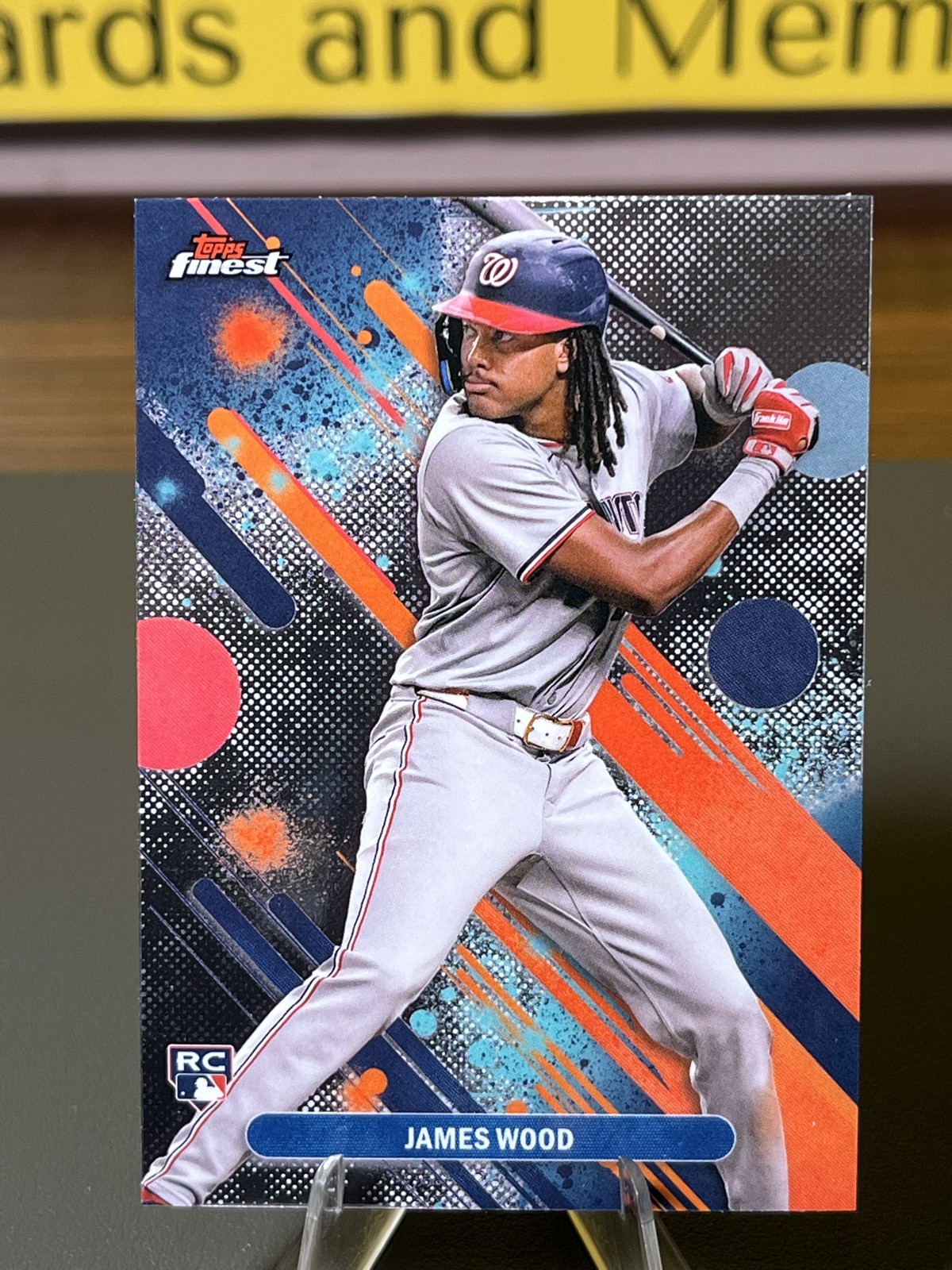 2025 Topps Finest - Common James Wood #100 (RC)
