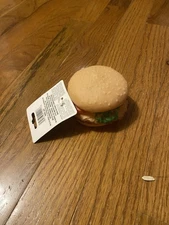 Greenbrier Kennel Club Squeaky Hamburger Dog Toy