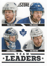 2013-14 Score #577 Phil Kessel TL/Colton Orr/James Reimer/Phil Kessel - HKY