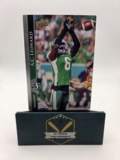 A.C. Leonard 2021 Upper Deck CFL Blank Back Parallel Card