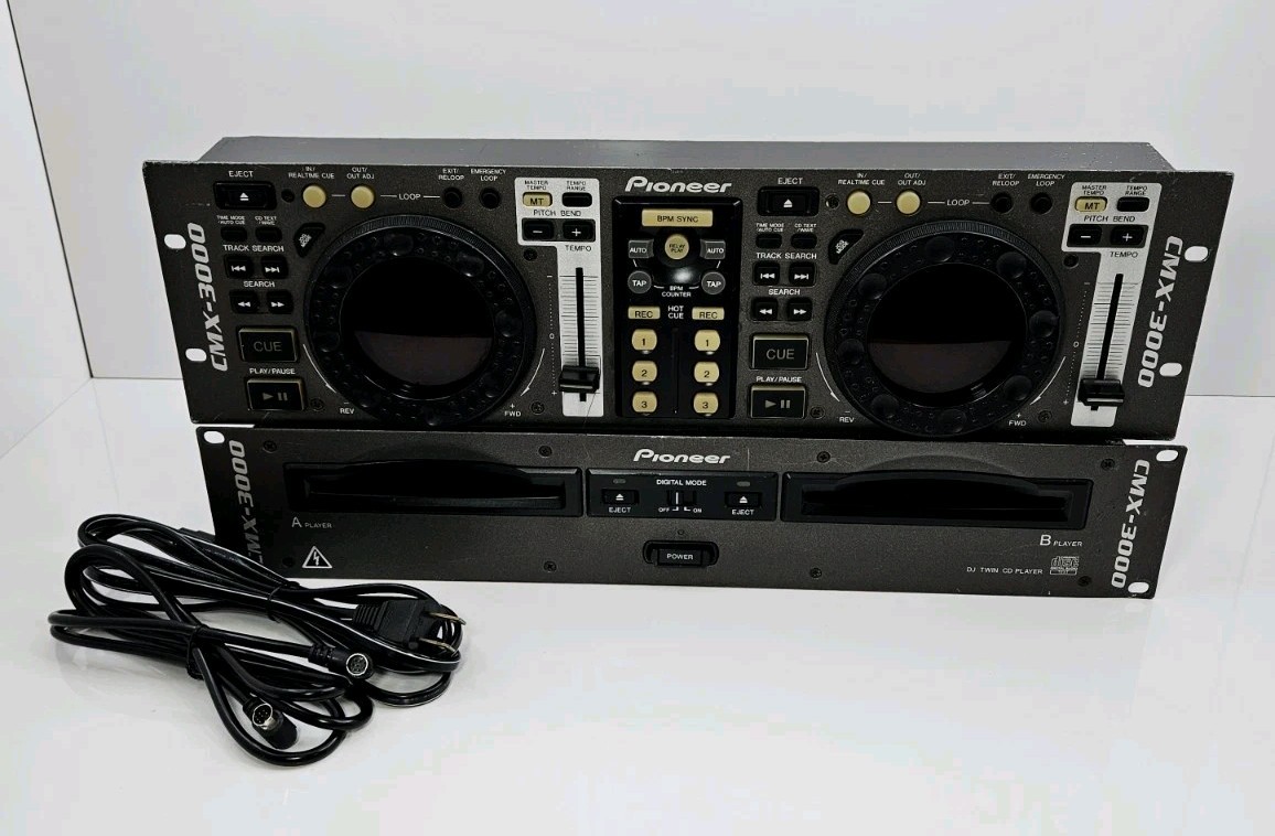 Pioneer CMX-3000 Dual Twin CD Deck Professional DJ CDJ Player