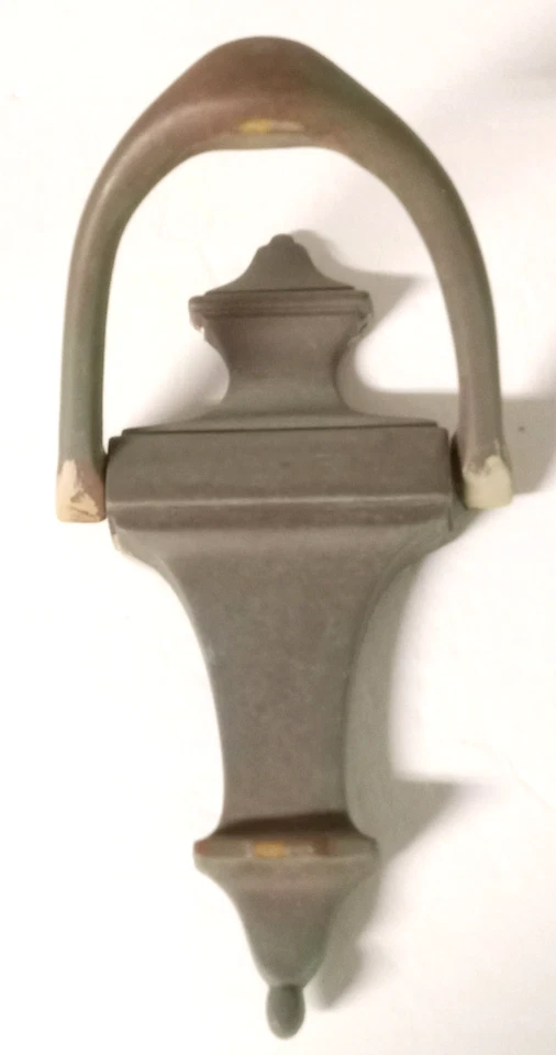 Vintage Antique Cast Brass Door Knocker 7"H X 3 1/2"W Colonial Federal Hardware - Image 2 of 4