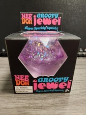 PurpleNeeDoh Groovy Jewel Nee Doh Glitter Squish Jelly Diamond Cone Sparkly Ice