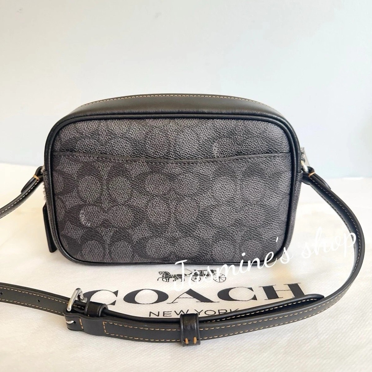 NWT Coach Mini Jamie Camera Bag In Signature Canvas With