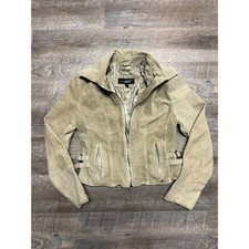 Vintage Black Rivet Jackets Coats Women?s Genuine Leather Suede M