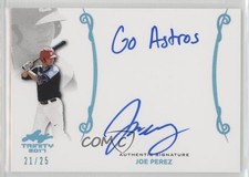 2017 Leaf Trinity Signatures Platinum Holofoil Spectrum 21/25 Joe Perez Auto 0c6