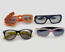 Set of 4 Kids Sunglasses: Marvel Spider-Man, DC Batman,  Dinosaur Party Favors