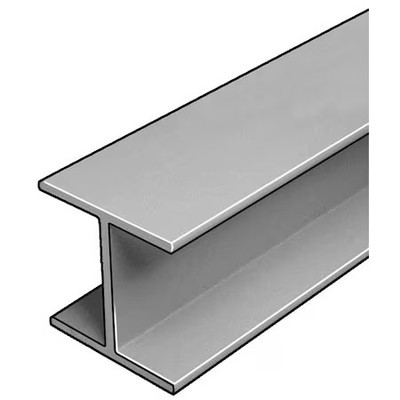 Fibergrate 1674150.02 W-Beam, Isofr, Gray, 4X4 In, 1/4 In Th, 10 Ft